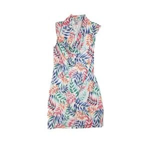 Tommy Bahama Holi Frondi Island Zone Cowl Neck Midi Dress Women's Size Small